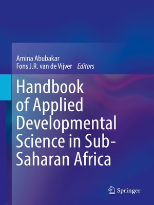 cover image of Handbook of Applied Developmental Science in Sub-Saharan Africa